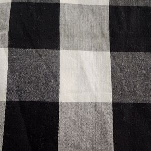 Black, White & Gray Checked Cotton Fabric-20 inches by 28 inches wide